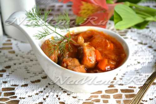 Перемешиваем всё руками