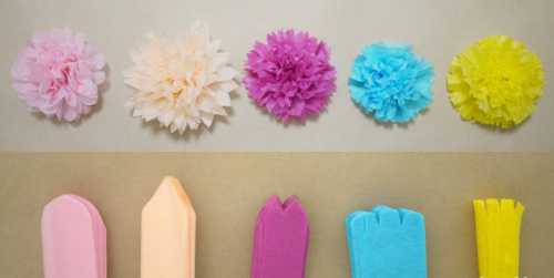 Как сделать объёмные цветы из бумаги своими